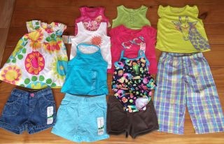 Baby Girl 12 18 Month Summer Clothes Lot Shorts Swimsuit Dress Pajamas