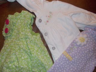 3 Piece Baby Girl 6 9 Month Clothes 2 Dresses and A Jacket