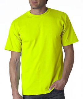 Gildan Tee Cotton Safety Yellow T Shirt 2000 s 3XL