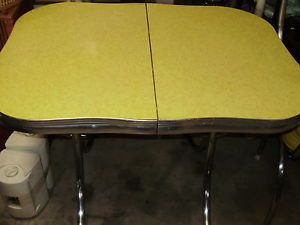 Vintage Retro Modern 1950's Douglas Chrome Formica Dining Table and 4 Chairs