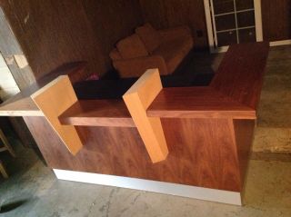 Modern Custom Made Reception Desk Free Chrome Wood Executive Table