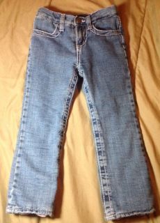 Toddler Girls Size 4T Baby Gap Pink Fleece Lined Jeans with Adj Waist
