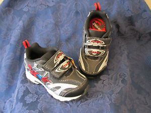 Spiderman Black Red Blue Shoes Boys Toddler Clothes Athletic Running
