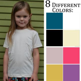American Apparel Organic Blank Kids Toddler T Shirt 2T 4T 6T 2105ORG
