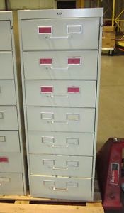 Tennsco 7 Drawer File Cabinet Lock No Key