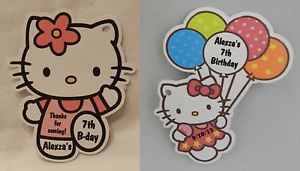 Unique Personalized Hello Kitty Birthday Party Baby Shower Party Favor Gift Tags