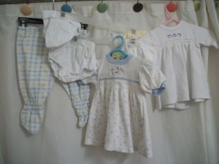 Lot of Mixed Baby Girl Clothes Vintage Peter Rabbit Penguin Others Newborn