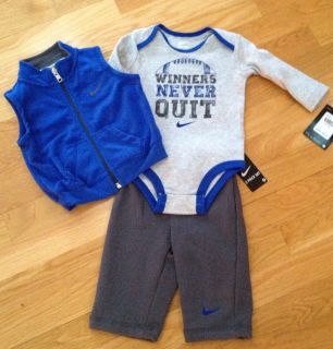 Nike Newborn Baby Boy Infant 3 Piece Set Outfit 3 6M $50 00 New