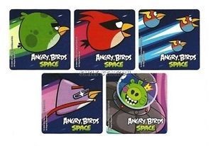 15 Angry Birds Space Game Stickers Kids Party Goody Loot Bag Filler Favor Supply