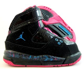 Nike Baby Girls Air Jordan SC 1 Infant Black Dynamic Blue Vivid Pink Sz 3c