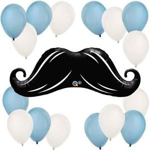 Mustache Little Man Birthday Party Balloons Decorations Supplies Baby Boy Shower
