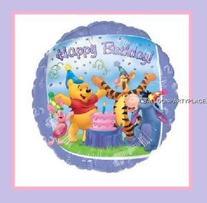Purple Winnie The Pooh Birthday Balloon Party Supplies Decorations Piglet Tigger