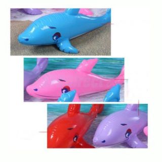 Children Dolphin Inflatable Beach Toy Photo Studio Prop Party Gift Random Color