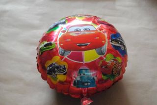 PT0046 18" inch Cute Children Cars Cartoon Mylar Foil Balloon Round Kids Favor
