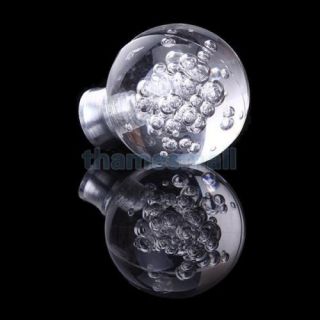 10x Clear Ball w Bubble Door Knob Cabinet Drawer Box Pull Handle DIY Decoration
