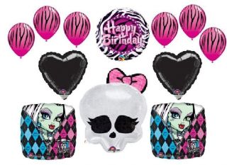Monster High Balloons Party Decorations Birthday Zebra Pink Black New Low Price