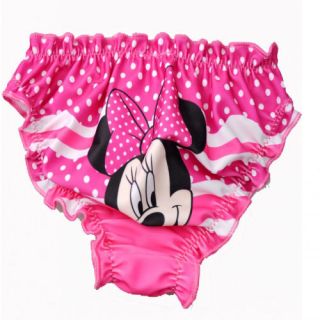 Kid Baby Blue Pink Mickey Mouse Elastic Cartoon Swimming Trunk Swimsuits 2 Color