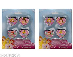 8 Disney Princess Erasers Birthday Party Favors Ariel Belle Cinderella