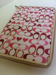 Red Pink Hearts eReader Tablet iPad Mini Kindle Nook Case Sleeve