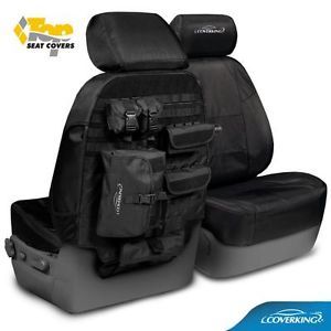 Toyota Tacoma Coverking Ballistic Tactical MOLLE Custom Fit Seat Covers Fronts