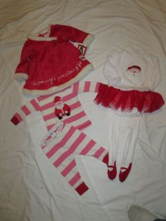 Lot of Infant Baby Girl x mas Clothing 3 9 Months