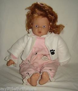 2000 Lee Middleton Original Girl Doll by Reva Red Hair Pink Eyes w Clothes