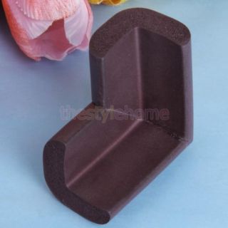 4 Baby Kid Safety Table Corner Cushions Protector Choco