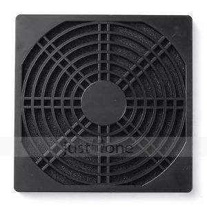 Black Washable Dustproof 120mm PC Computer Case Fan Guard Anti Dust Filter New