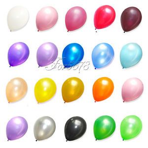12" inch Latex Pearlised Balloons Party Wedding Birthday Supplies 3 2G Helium
