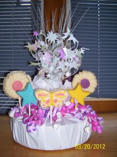 Flower Butterfly Stars Birthday Baby Shower Centerpiece Lollipop Party Favor