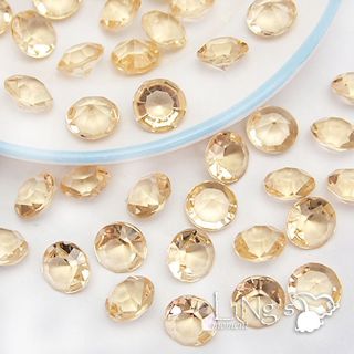 500 Pcs 4ct 10mm Gold Diamond Confetti Shower Wedding Party Table Scatter Decor