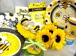 Bumble Bee Baby Favor and Centerpiece Baby Shower Cake Top Gifts