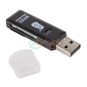 High Speed Mini 2 in 1 USB 2 0 Micro SD TF T Flash Memory Card Reader Adapter