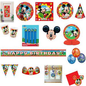 Mickey Mouse Clubhouse Birthday Party Decorations Items Tableware Supplies