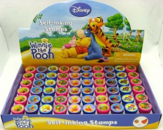 60 Disney Winnie The Pooh Self Inking Stamps Party Favors