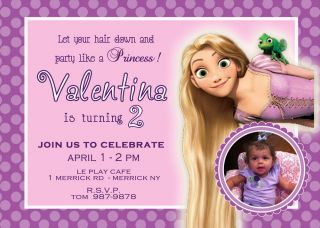 Disney's Tangled Birthday Party Invitation You Print