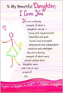 Birthday Greeting Card for Daughter Shining Example