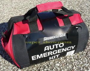 New Bridgestone Car Emergency Kit 71 PC Travel Road Safety First Aid Carry Case