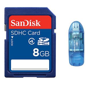 SanDisk 8GB SD Flash Memory Card 8g for Digital Camera GPS Tablet Card Reader