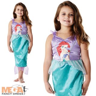 Ariel Little Mermaid Girl's Classic Disney Kids Fancy Dress Child Costume Outfit