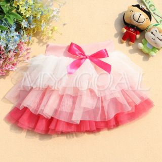 2013 Spring New Baby Girls Fancy Princess Party Tutu 6 Layered Dress Skirts 3 6Y