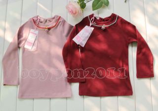 New Kids Toddlers Girls Long Sleeve Shirts Tops 2 Colour Choose SZ1 7Years