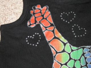 New "Rainbow Giraffe" Capri Pants Girls Clothes 3T Summer Toddler Boutique Kids