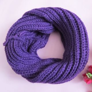 Baby Child Gril Winter Warmer Knitted Circle Loop Cowl Scarf Collar Neck Shawl