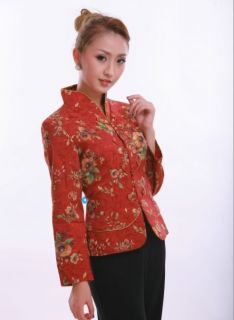 Charming Chinese Women's Cotton Jacket Coat Red Size M L XL XXL XXXL