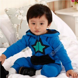 Baby Kid Toddler Infant Boy Star Onesie Bodysuit Romper Jumpsuit Coverall Outfit