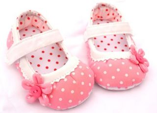 Pink Mary Jane Infant Toddler Baby Girl Shoes Size 2 3 4