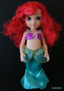Disney Ariel Little Mermaid Toddler Doll Hard Plastic