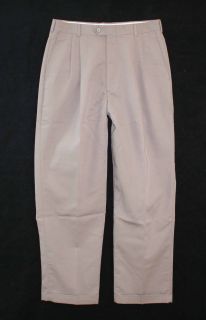 Ralph Lauren Chaps Sz 32 x 30 Mens Beige Dress Pants Slacks BB31