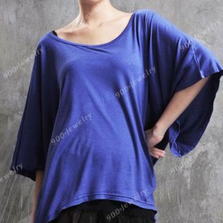 1x Women Sexy Casual Dolman Batwing Off One Shoulder Tops T Shirt Blouse M L Hot